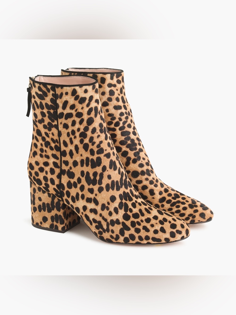 ✨J.CREW✨Sadie Leopard Print Calf Hair  Ankle Boots